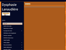 Tablet Screenshot of dysphasielanaudiere.org